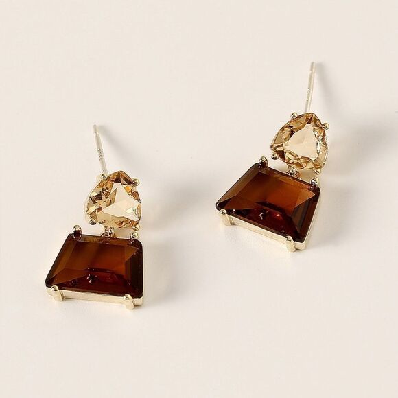 Crystal drop earrings M792 - Picture 1 of 4